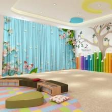 Весняні штори в дитячий садок 157