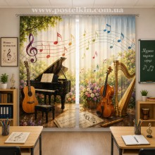 Фотоштори для кабінету музики Мелодія натхнення Фотоштори для кабінету музики Мелодія натхнення