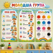Набір плакатів Розвиваємось разом 3 шт