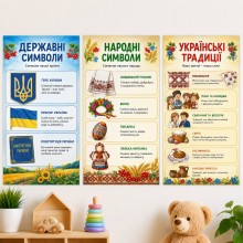 Набір плакатів Українська спадщина 3 шт
