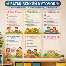 Комплект плакатів Батькам про важливе 6 шт