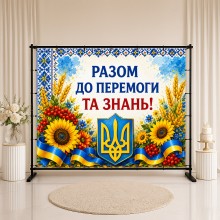 Банер Разом до перемоги та знань