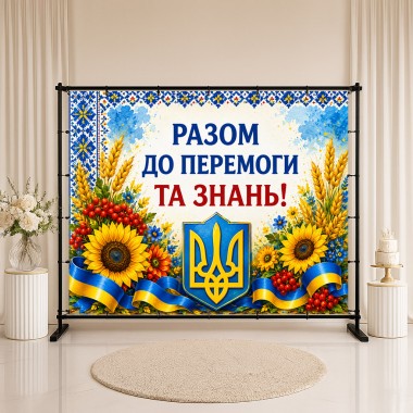 Банер Разом до перемоги та знань