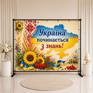 Банер Україна починається з знань
