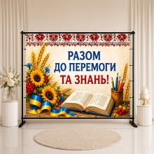 Банер Разом до перемоги та знань