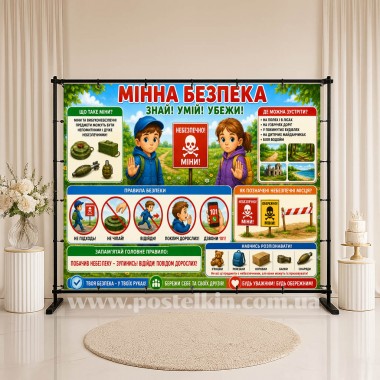 Банер Мінна безпека