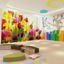 Весняні штори в дитячий садок 51