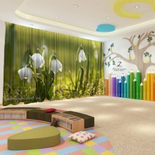 Весняні штори в дитячий садок 136
