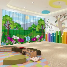 Весняні штори в дитячий садок 24