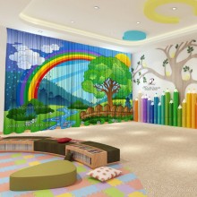 Весняні штори в дитячий садок 93