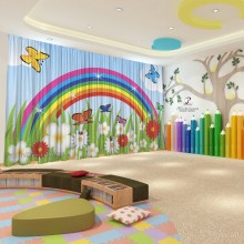 Весняні штори в дитячий садок 34