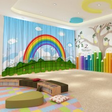 Весняні штори в дитячий садок 9
