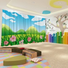 Весняні штори в дитячий садок 6