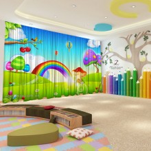 Весняні штори в дитячий садок 68