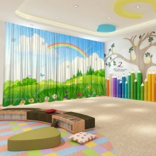 Весняні штори в дитячий садок 90