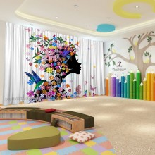 Весняні штори в дитячий садок 115
