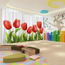 Весняні штори в дитячий садок 139