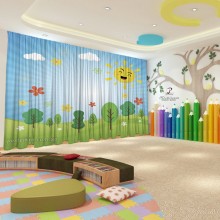 Весняні штори в дитячий садок 140