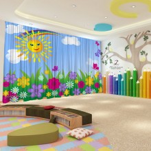 Весняні штори в дитячий садок 56