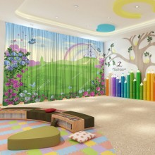 Весняні штори в дитячий садок 106