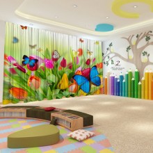 Весняні штори в дитячий садок 65