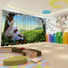 Весняні штори в дитячий садок 135