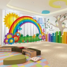 Весняні штори в дитячий садок 95