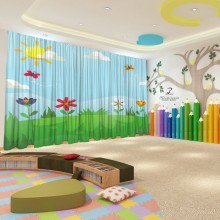 Весняні штори в дитячий садок 10