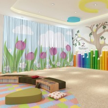 Весняні штори в дитячий садок 142