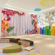 Весняні штори в дитячий садок 130