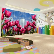 Весняні штори в дитячий садок 73