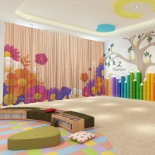 Весняні штори в дитячий садок 131