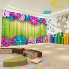 Весняні штори в дитячий садок 129