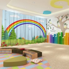 Весняні штори в дитячий садок 112
