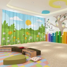 Весняні штори в дитячий садок 14