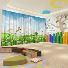 Весняні штори в дитячий садок 111