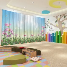 Весняні штори в дитячий садок 121
