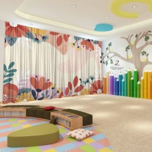 Весняні штори в дитячий садок 15