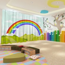 Весняні штори в дитячий садок 17