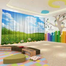 Весняні штори в дитячий садок 54