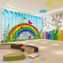 Весняні штори в дитячий садок 119