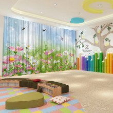 Весняні штори в дитячий садок 45