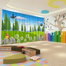 Весняні штори в дитячий садок 7
