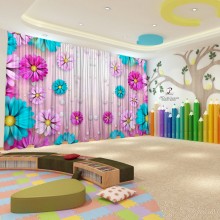 Весняні штори в дитячий садок 3
