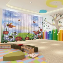 Весняні штори в дитячий садок 122