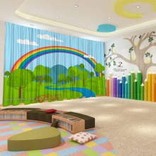 Весняні штори в дитячий садок 16