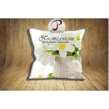 Фотоподушка Корзина тюльпанов