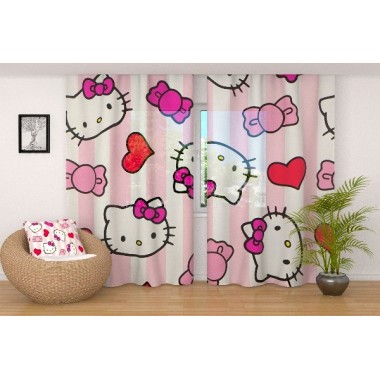 Фото Тюль Hello Kitty